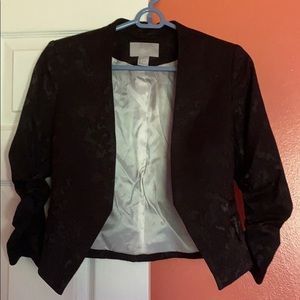 Jacquard black blazer from H&M